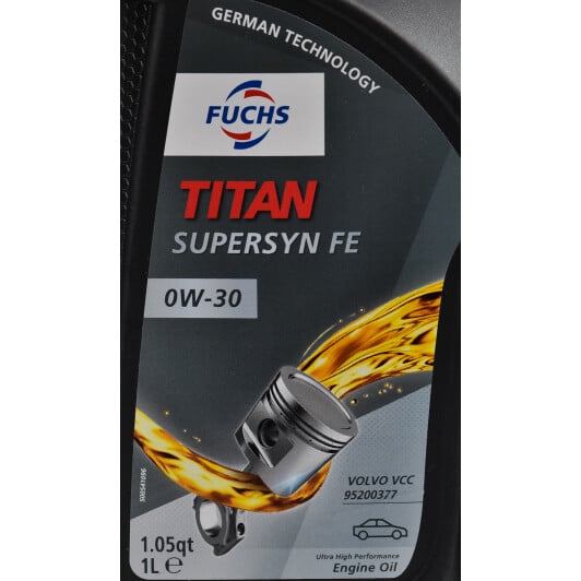 Моторное масло Fuchs Titan Supersyn FE 0W-30 1 л на Volkswagen Jetta