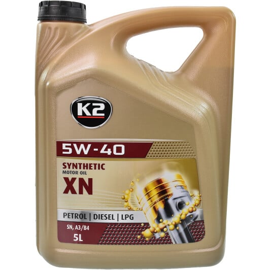 Моторное масло K2 XN 5W-40 5 л на SsangYong Korando
