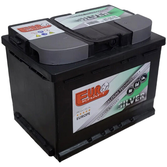 Акумулятор EUROKRAFT 6 CT-60-L Silver 184094