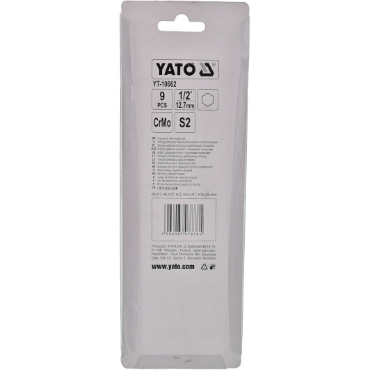 Набор бит Yato YT-10662 9 шт.