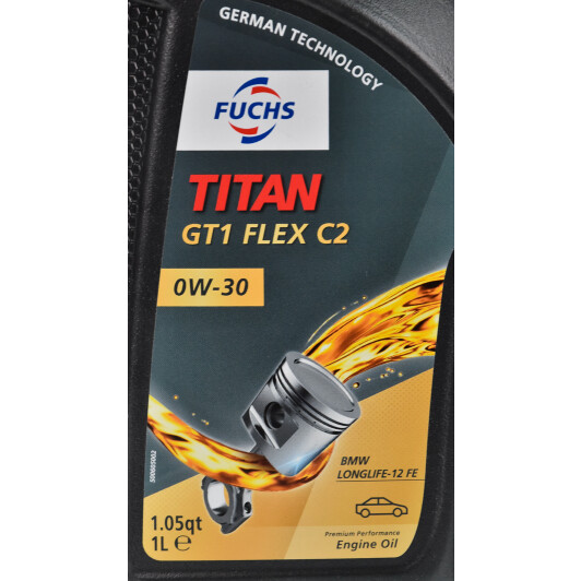 Моторна олива Fuchs Titan GT1 Flex C2 0W-30 1 л на Hyundai i20
