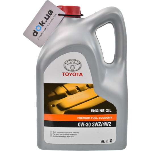 Моторна олива Toyota Premium Fuel Economy 3WZ/4WZ 0W-30 5 л на Dodge Challenger