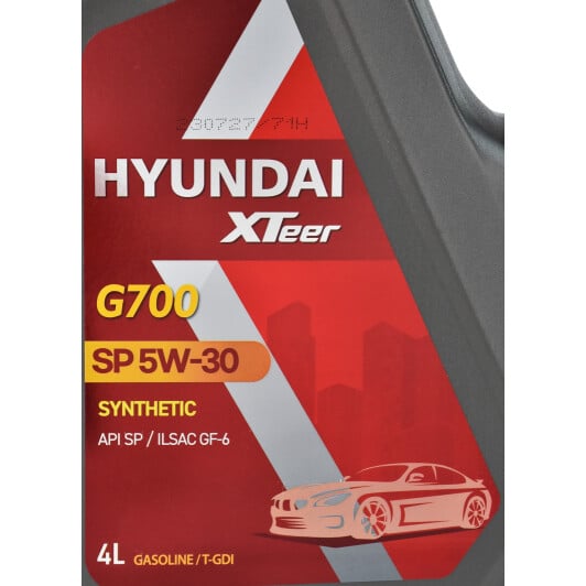 Моторна олива Hyundai XTeer Gasoline G700 5W-30 4 л на Nissan 200 SX