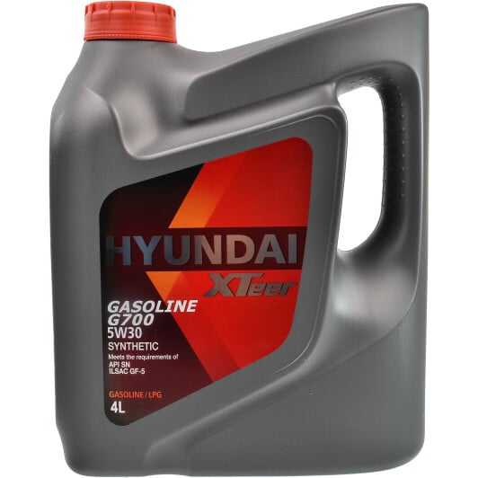 Моторное масло Hyundai XTeer Gasoline G700 5W-30 4 л на Peugeot 305