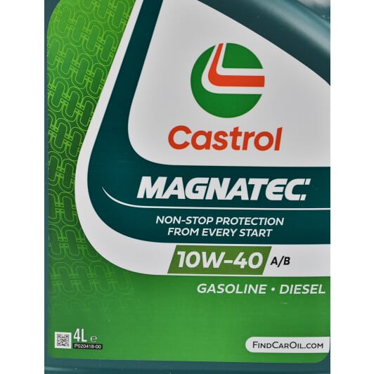 Моторное масло Castrol Magnatec A/B 10W-40 4 л на Opel Omega