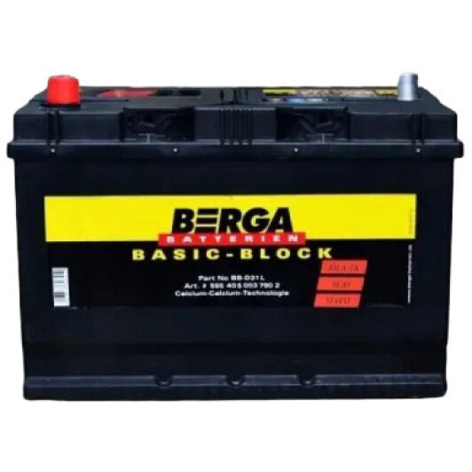 Акумулятор Berga 6 CT-95-L Basic Block 595405083