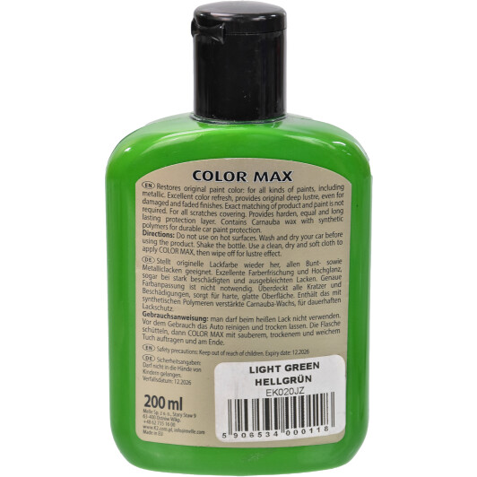 Кольоровий поліроль для кузова K2 Color Max (Green) зелений 200 мл