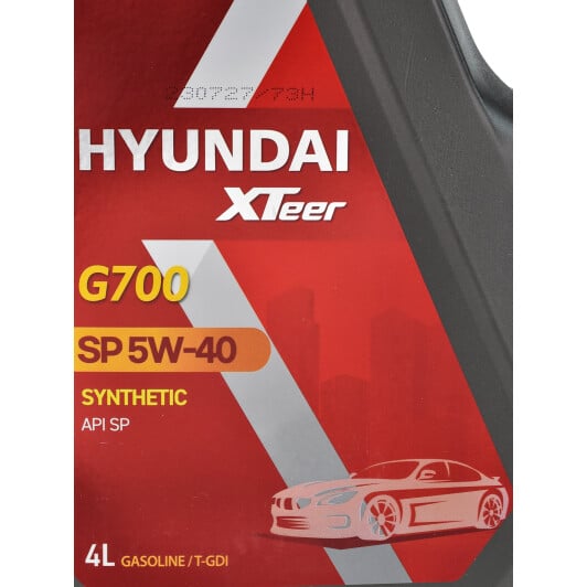 Моторна олива Hyundai XTeer Gasoline G700 5W-40 4 л на Kia ProCeed