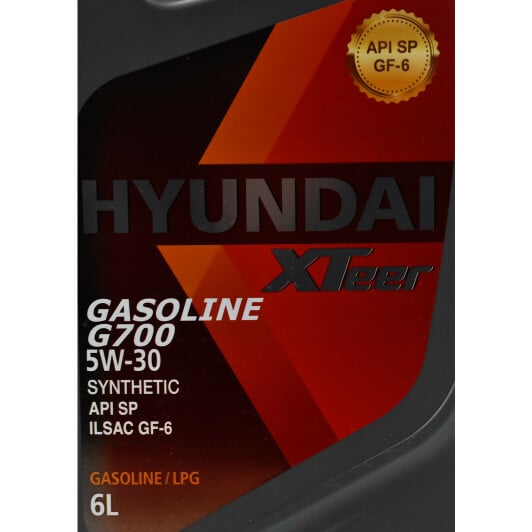 Моторное масло Hyundai XTeer Gasoline G700 5W-30 6 л на Fiat 500