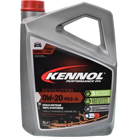 Моторное масло Kennol Revolution 952-A 0W-20 на Chevrolet Camaro