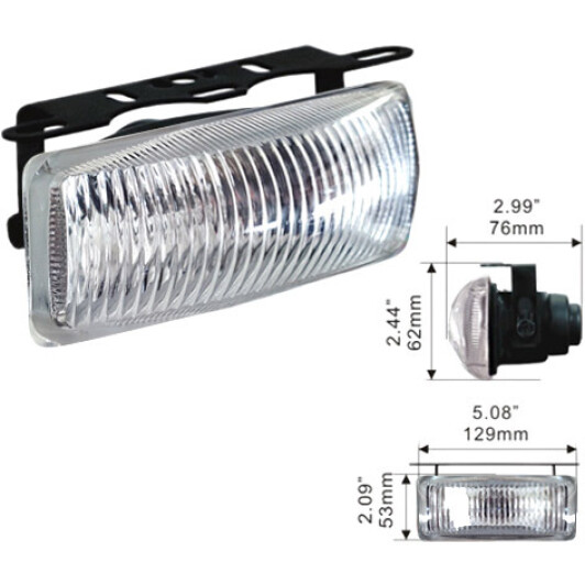 Комплект дополнительных галогеновых фар DLAA LA-444-W противотуманных 55 W 2 шт.