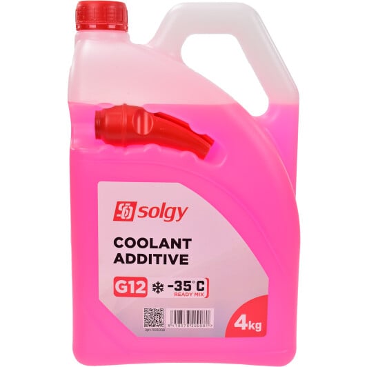 Готовий антифриз Solgy Coolant G12 червоний -35 °C 4 л