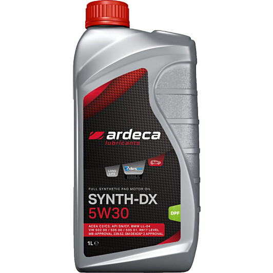 Моторное масло Ardeca Synth-DX 5W-30 1 л на BMW 1 Series