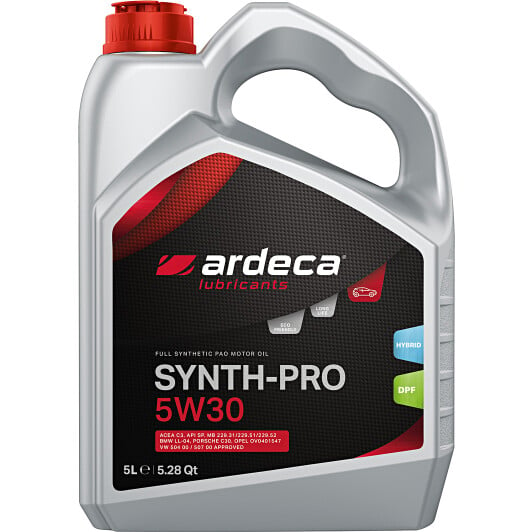 Моторное масло Ardeca Synth-Pro 5W-30 5 л на Fiat Idea