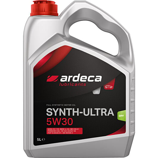 Моторна олива Ardeca Synth-Ultra 5W-30 5 л на Chevrolet Zafira