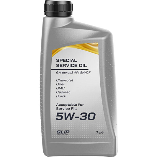 Моторна олива Slip Special Service Oil Chevrolet 5W-30 0.946 л на SAAB 900