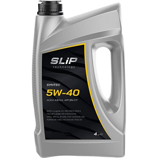 Моторное масло Slip Syntec 5W-40 3,78 л на Skoda Rapid