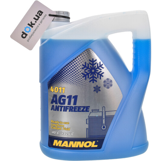 Готовий антифриз Mannol AG11 Longterm G11 синій -40 °C 5 л