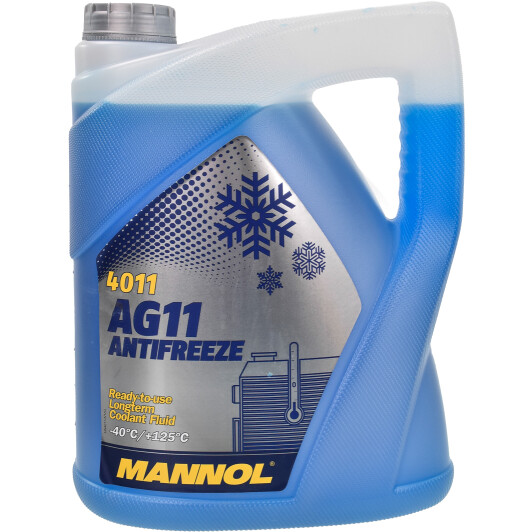 Готовий антифриз Mannol AG11 Longterm G11 синій -40 °C 5 л