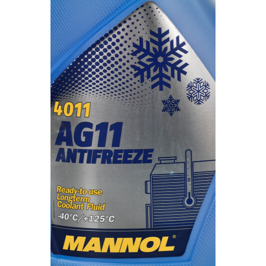 Готовий антифриз Mannol AG11 Longterm G11 синій -40 °C 5 л