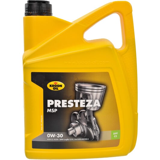 Моторное масло Kroon Oil Presteza MSP 0W-30 5 л на Porsche Panamera