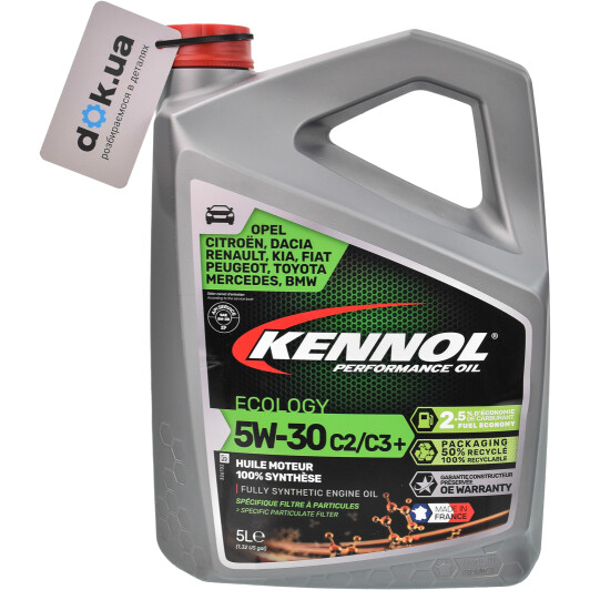 Моторное масло Kennol Ecology C2/C3+ 5W-30 5 л на Chevrolet Malibu