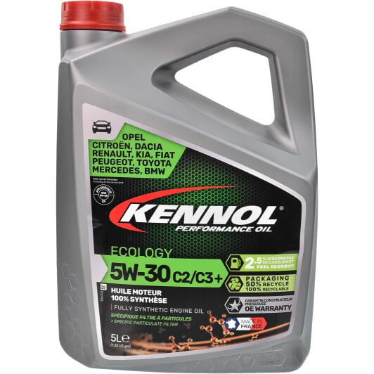 Моторное масло Kennol Ecology C2/C3+ 5W-30 5 л на Kia Retona