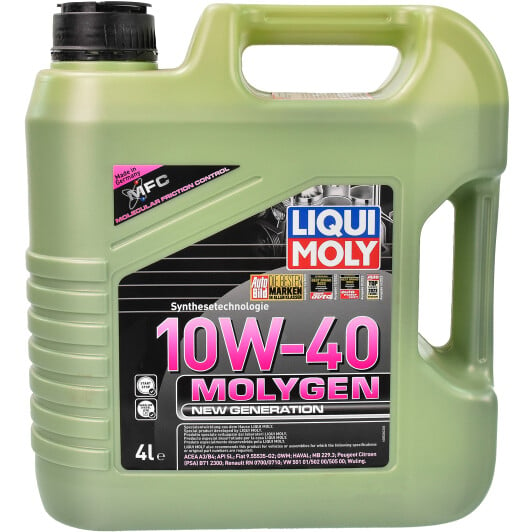Моторное масло Liqui Moly Molygen New Generation 10W-40 4 л на Hyundai Getz