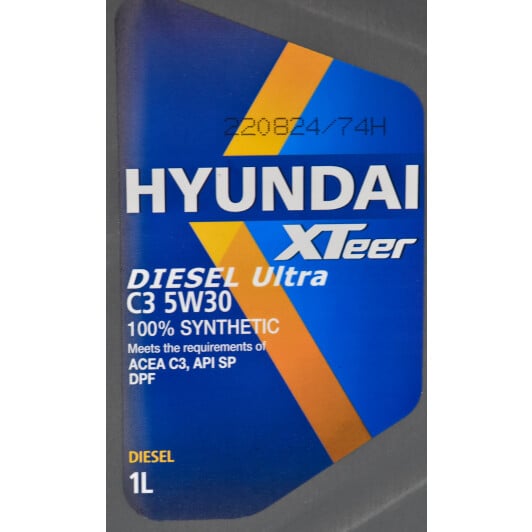 Моторна олива Hyundai XTeer Diesel Ultra C3 5W-30 1 л на Chrysler Concorde
