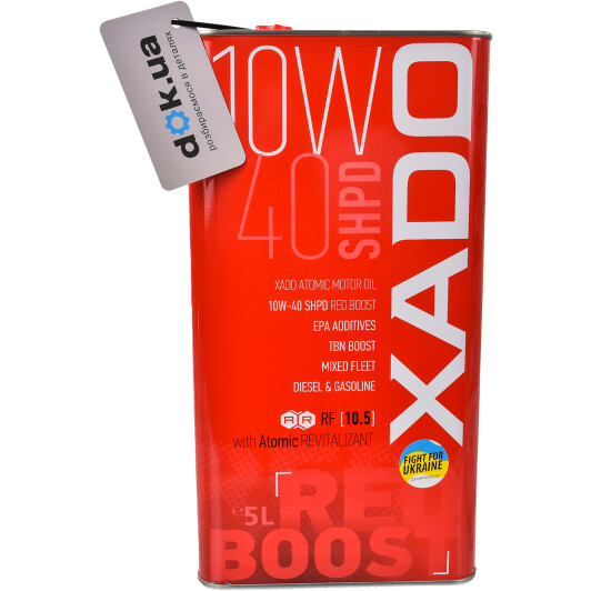 Моторна олива Xado Atomic Oil SHPD RED BOOST 10W-40 5 л на Hyundai H100