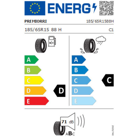 Шина Premiorri Solazo S Plus 185/65 R15 88H