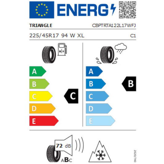 Шина Triangle SeasonX TA01 225/45 R17 94W XL