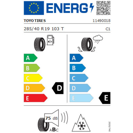 Шина Toyo Tires Observe G3-Ice 285/40 R19 103T (под шип) Япония, 2018 г. Япония, 2018 г.