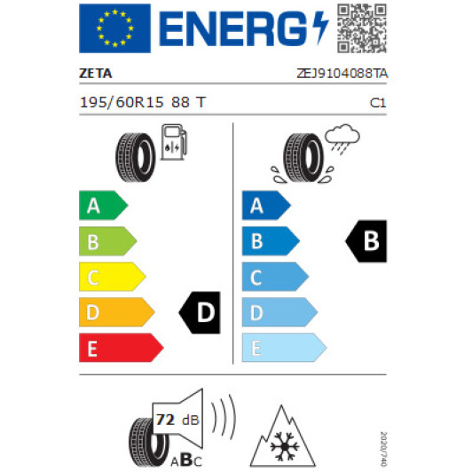 Шина Zeta Antarctica Ice 195/60 R15 88T (шип) уточнюйте уточнюйте