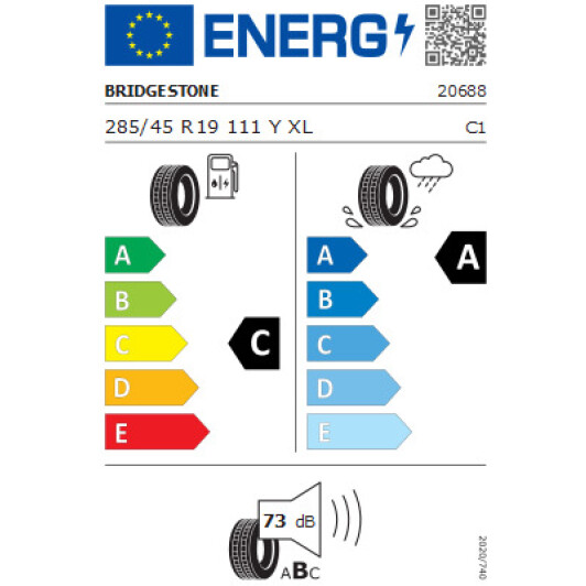Шина Bridgestone Potenza Sport 285/45 R19 111Y XL уточнюйте уточнюйте