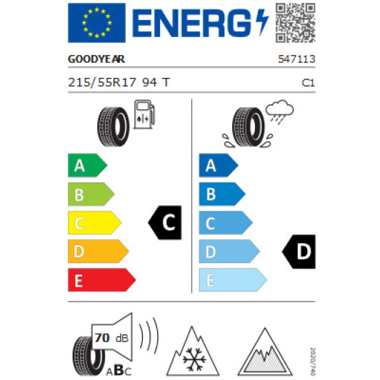 Шина Goodyear UltraGrip Ice+ 215/55 R17 94T