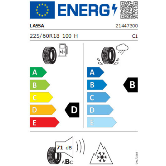 Шина LASSA Competus Winter 2 + 225/60 R18 100H уточнюйте уточняйте