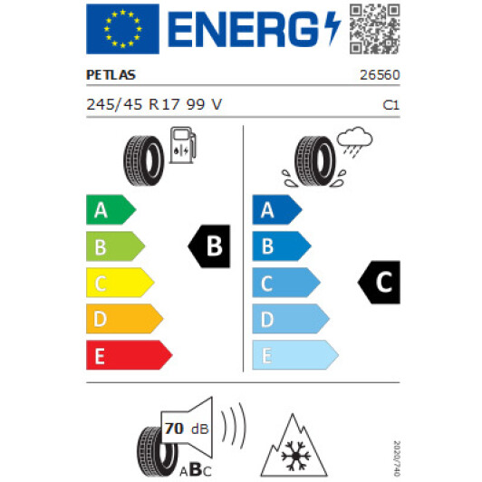 Шина Petlas Snow Master W651 245/45 R17 99V XL