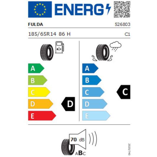 Шина Fulda EcoControl HP 185/65 R14 86H