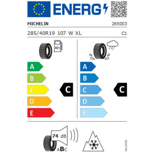Шина Michelin Pilot Alpin 4 285/40 R19 107W XL