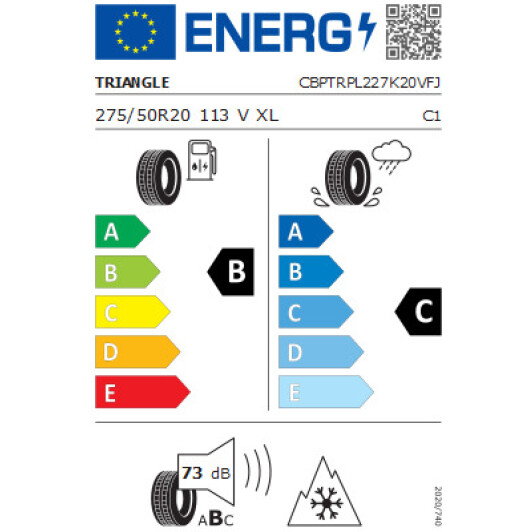 Шина Triangle SnowLink PL02 275/50 R20 113V XL