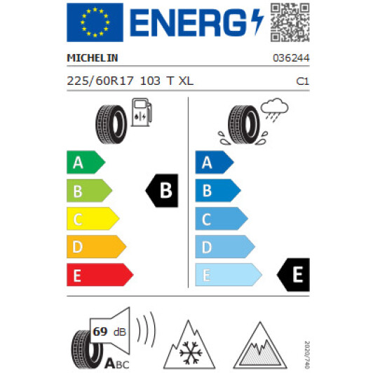 Шина Michelin X-Ice Snow 225/60 R17 103T XL