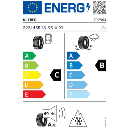 Шина Kleber Krisalp HP3 225/45 R18 95V XL