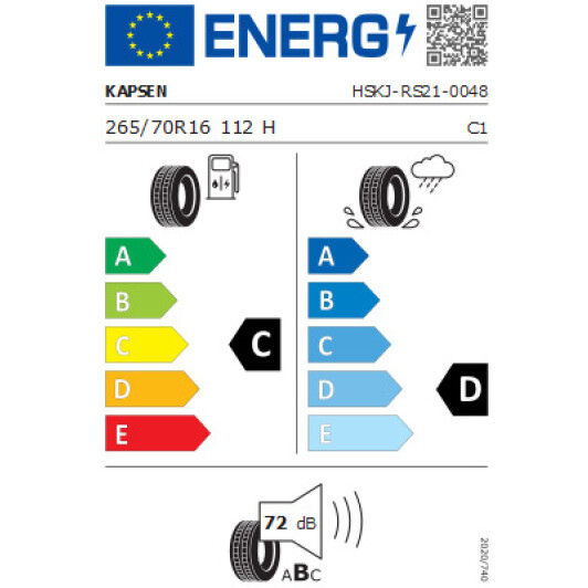 Шина Kapsen PracticalMax H/T RS21 265/70 R16 112H