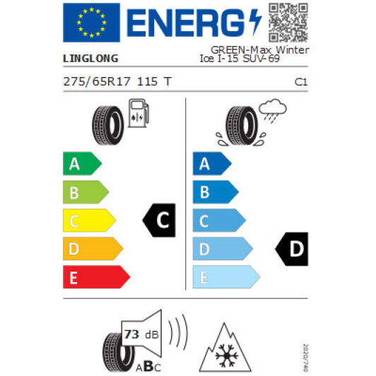 Шина Ling Long Green-Max Winter Ice I-15 SUV 275/65 R17 115T