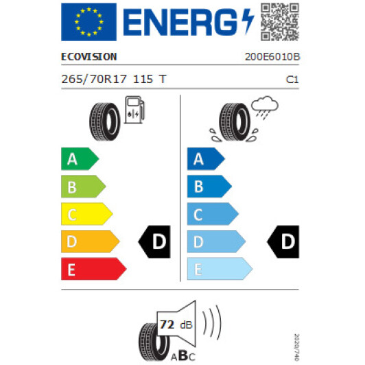 Шина Ecovision VI-286HT 265/70 R17 115T XL