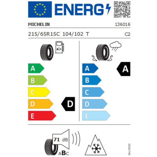 Шина Michelin Agilis 51 Snow-Ice 215/65 R15C 104T