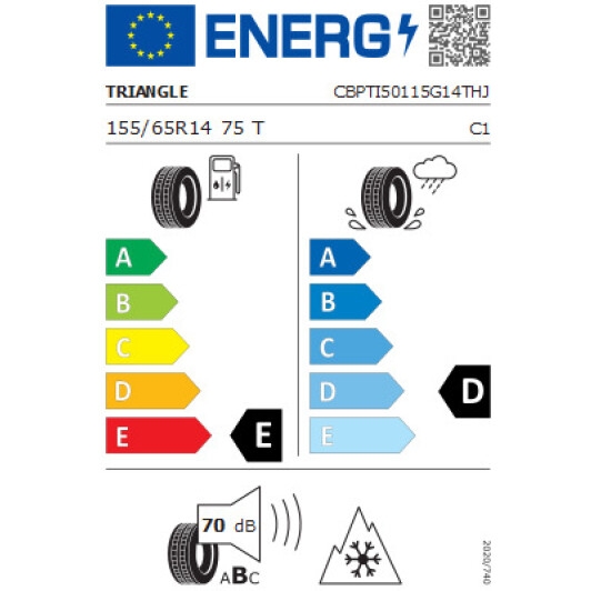 Шина Triangle IcelynX TI501 155/65 R14 75T