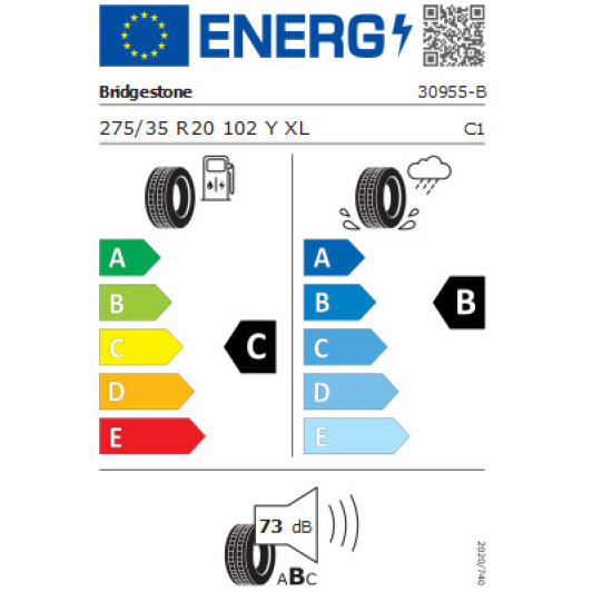 Шина Bridgestone Potenza S001 275/35 R20 102Y * RFT XL