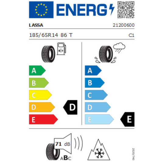 Шина LASSA Iceways 2 185/65 R14 86T (під шип) уточнюйте уточняйте